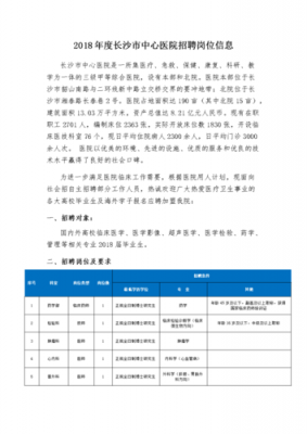 长沙医院最新招聘信息