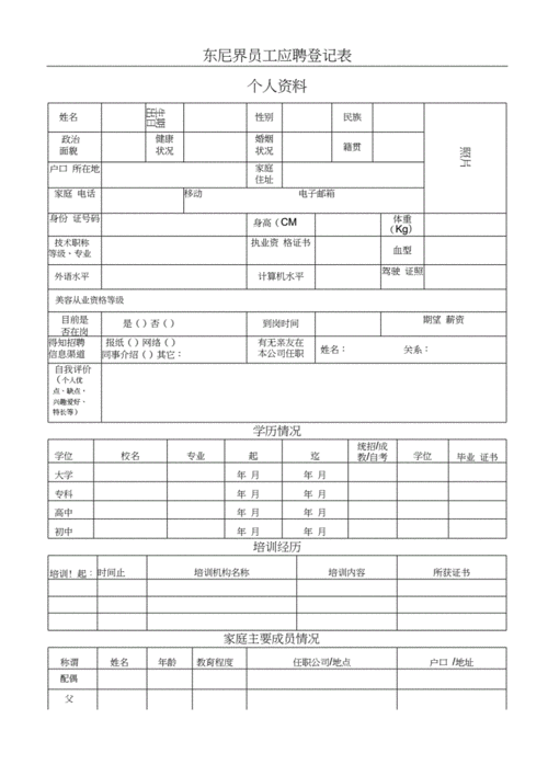 招聘美容师表格_招聘美容师表格模板