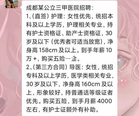 成都最新导医招聘信息,成都医院导医招聘 